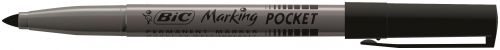 Bic Pocket Permanent Marker Bullet Tip Black (Pack of 12) 8209021