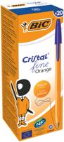 Bic Orange Ballpoint Pen 0.8mm Tip 0.30mm Line Blue (Pack 20) - 1199110111