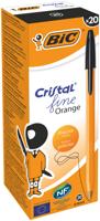Bic Orange Ballpoint Pen 0.8mm Tip 0.30mm Line Black (Pack 20) - 1199110114