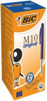 Bic M10 Clic Retractable Ballpoint Pen 1mm Tip 0.32mm Line Blue (Pack 50) - 1199190121
