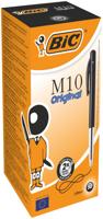 Bic M10 Clic Retractable Ballpoint Pen 1mm Tip 0.32mm Line Black (Pack 50) - 1199190125