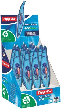 Tipp-Ex Exact Liner ECOlutions Correction Tape Roller Pen-shaped Disposable 5mmx6m Ref 8104755 [Pack 10]