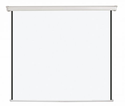 Bi-Office Wall Projection Screen 1500x1500mm Black Border White Housing - 9D006030