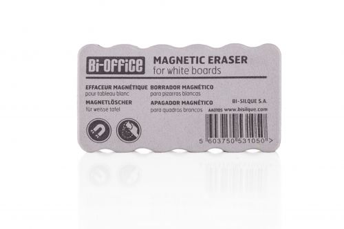 Bi-Office White Lightweight Magnetic Eraser AA0105 BQ53105 Drywipe Board Accessories BQ53105