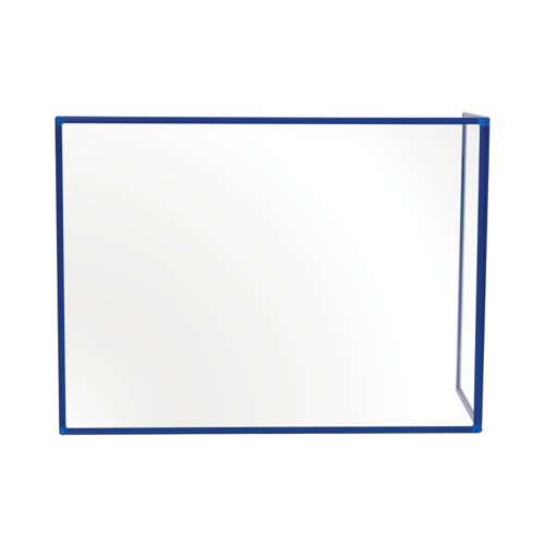 Bi-Office Protector Duo Acrylic Board; Double Acrylic Board With Blue Aluminium Frame; 120x90cm And 60x90cm