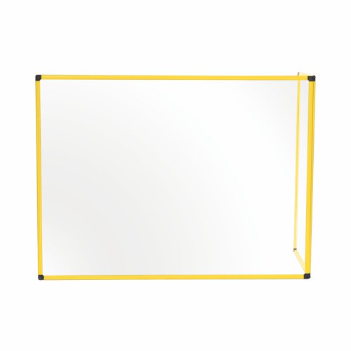 Bi-Office Protector Duo Acrylic Board; Double Acrylic Board With Yellow Aluminium Frame; 120x90cm And 60x90cm