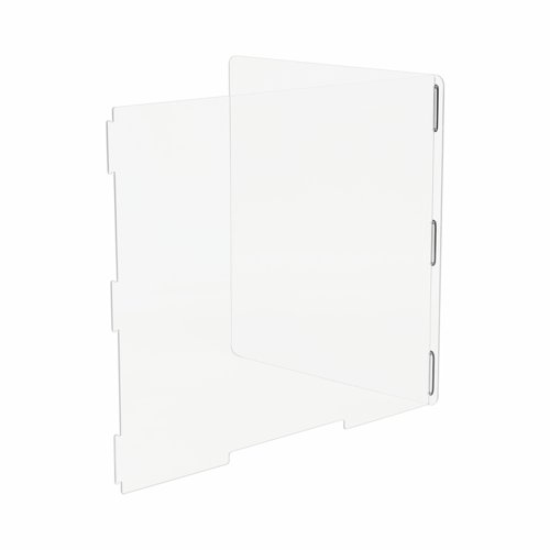 73816BS - Bi-Office Acrylic Protective Divider Screen Centre Panel 800x650mm Clear - AC45233975