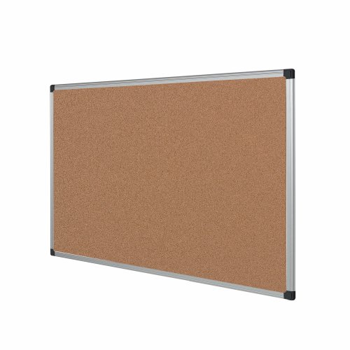 Bi-Office Aluminium Frame Cork Noticeboard 900x600mm CA031170 BQ42031 Buy online at Office 5Star or contact us Tel 01594 810081 for assistance