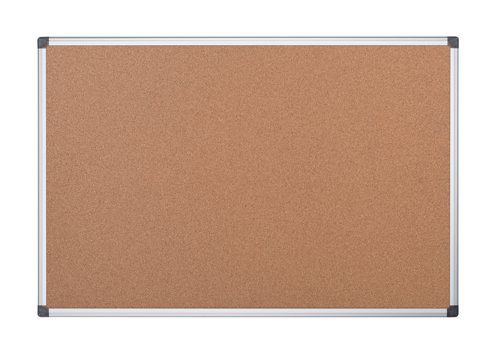 Bi-Office Maya Cork Noticeboard Double Sided Aluminium Frame 900x600mm - CA033750