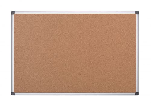 Bi-Office Maya Cork Noticeboard Double Sided Aluminium Frame 900x600mm - CA033750 68615BS Buy online at Office 5Star or contact us Tel 01594 810081 for assistance