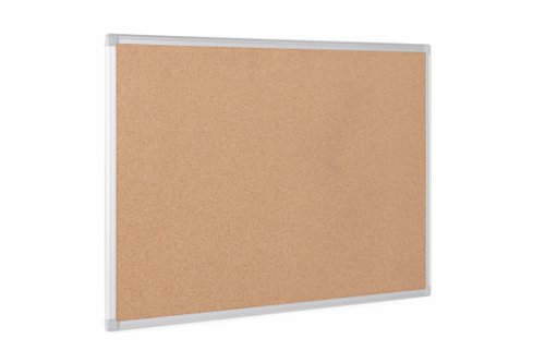 Bi-Office Earth-It Cork Noticeboard Aluminium Frame 1800x900mm - CA071790 68951BS Buy online at Office 5Star or contact us Tel 01594 810081 for assistance