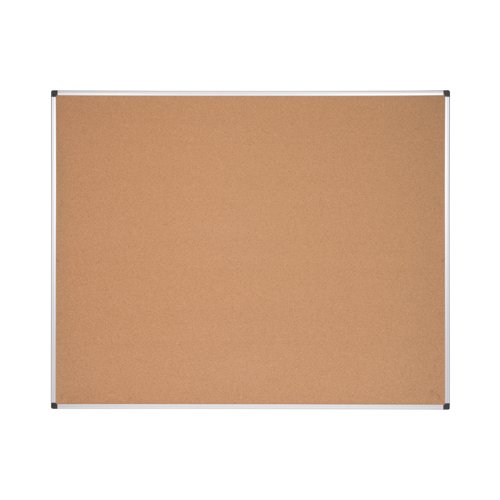 Bi-Office Maya Noticeboard Aluminium Frame 1500x1200mm Cork CA121170