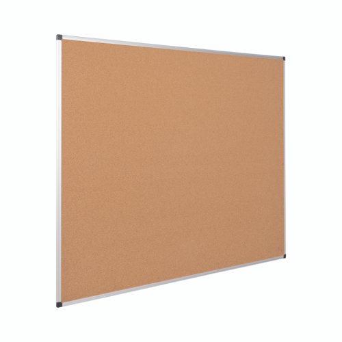 Bi-Office Maya Cork Noticeboard Aluminium Frame 1800x1200mm - CA271170 Pin Boards 44073BS