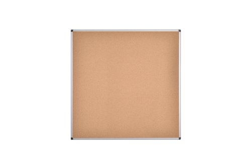 Bi-Office Maya Noticeboard Aluminium Frame 1200x1200mm Cork CA381170