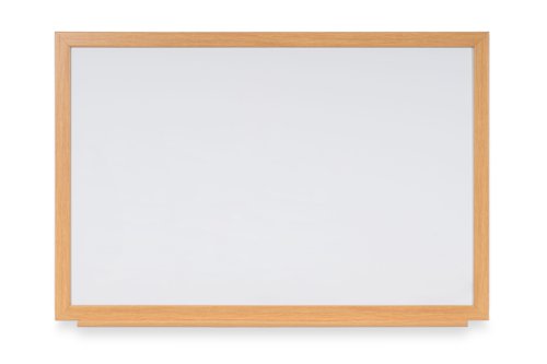 Earth Prime Magnetic Whiteboard 90x60cm Enamel Surf Oak MDF Frame CE06202318