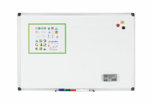 Bi-Office Maya Magnetic Enamel Whiteboard Aluminium Frame 600x450mm - CR0401170 44080BS Buy online at Office 5Star or contact us Tel 01594 810081 for assistance