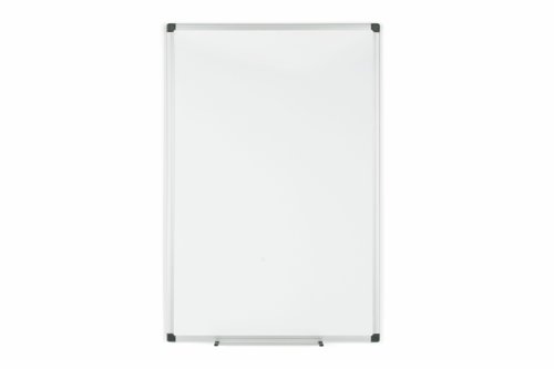 44087BS | Bi-Office Maya ceramic Whiteboard is an user friendly board that brings life into your meetings, lessons, conferences and training sessions. This medium sized whiteboard is perfect for daily use in every room for constant changes in information and team meetings. Its magnetic ceramic surface can withstand the most demanding uses and is perfect to write, erase and re-write information as well as to post notes with magnets.