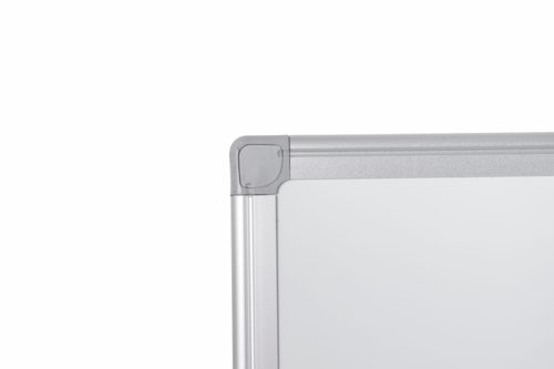 43912BS | This Silver C2C certified professional and ecological whiteboard, is the top solution to write and erase intensively. The enamel magnetic surface is highly scratch resistant and suited for the most demanding and intensive uses. Made from sustainable and recycled aluminium, its frame is thin robust and discrete, with grey corners.