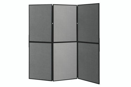 Bi-Office Showboard Exhibition System 6 Panel Blue/Grey - DSP330516