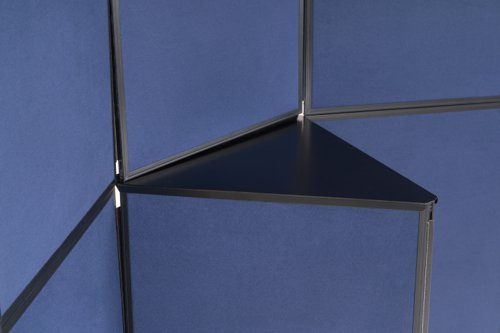 The Bi-Office Showboard Exhibition System allows smart and interactive space management. It can be used to divide spaces, post notes, send messages, or can be used in training sessions. The Nylon surface is grey on one side and blue on the other, allowing more dynamic presentations, by using contrasting colours to display different messages.This Lightweight folding display system which is simple and fast to assemble and has a size of 900 x 600 x 110mm, comes with 7 panels and can fold flat for easy storage and transport in its own carry bag which is provided.