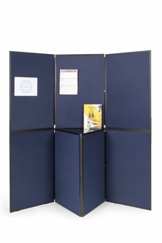 26759J - Bi-Office 7 Panel Showboard Exhibition System 900x600x110mm