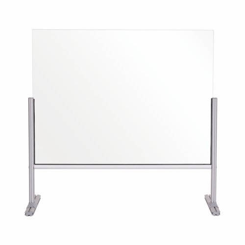 Bi-Office Desk Protective Divider Screen Glass 850x850mm Clear DSP703041 73767BS Buy online at Office 5Star or contact us Tel 01594 810081 for assistance