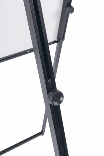 73172BS - Bi-Office Footbar Flipchart Easel Non Magnetic 700x1000mm Black - EA2300007