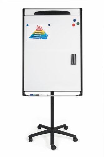 Bi-Office Mastervision Magnetic Mobile Easel Black 70x100cm EA48066720