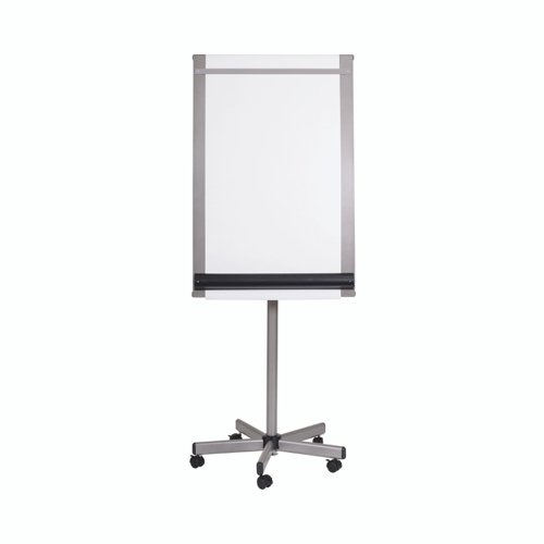 Bi-Office Roll Up Mobile Flipchart Easel 700x950mm Silver - EA4822016