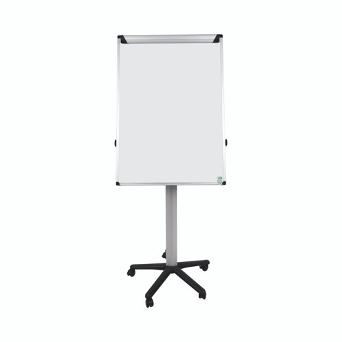 Bi-Office Earth-it Mobile Flipchart Easel Magnetic 700x1000mm Silver - EA4876995