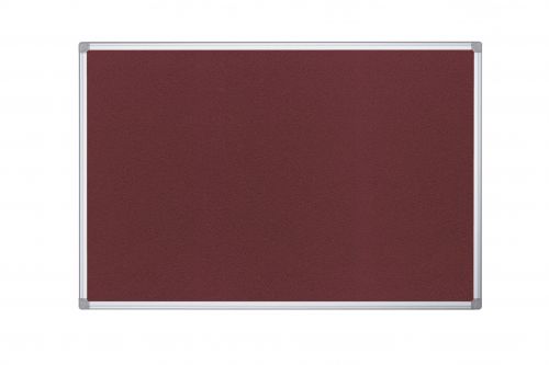 Bi-Office Maya Noticeboard Aluminium Frame 900x600mm Burgundy FA0333170