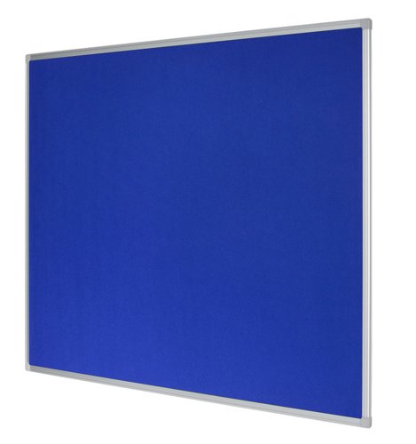Bi-Office Earth-It Blue Felt Noticeboard Aluminium Frame 900x600mm - FA0343790