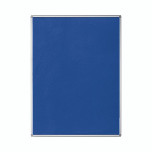 Bi-Office Earth-It Blue Felt Noticeboard Aluminium Frame 900x600mm - FA0343790 43891BS Buy online at Office 5Star or contact us Tel 01594 810081 for assistance