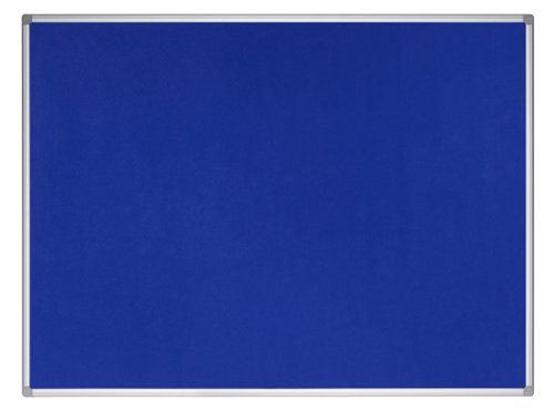 EarthIt Aluminium Frame Blue Felt Notice Board 900x600mm Pin Boards NB9281