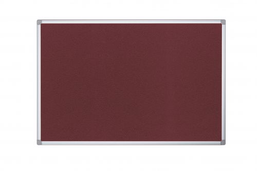 Bi-Office Maya Noticeboard Aluminium Frame 1200x900mm Burgundy FA0533170