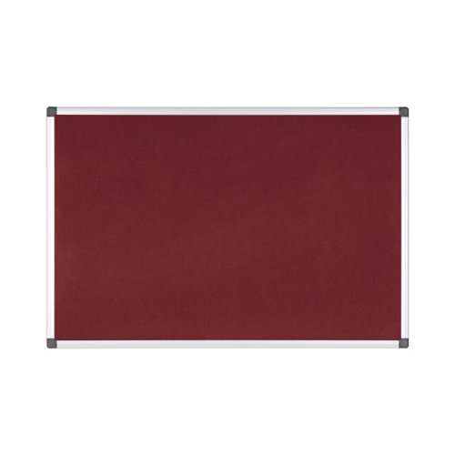 Bi-Office Maya Noticeboard Aluminium Frame 1500x1200mm Burgundy FA1233170