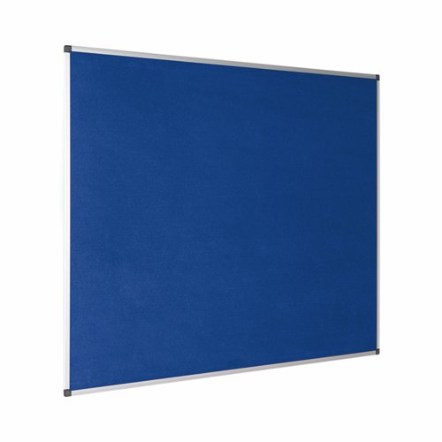 Bi-Office Maya Blue Felt Noticeboard Aluminium Frame 1500x1200mm - FA1243170 Pin Boards 45347BS