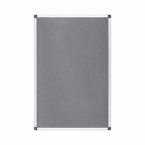Bi-Office Maya Grey Felt Noticeboard Aluminium Frame 2400x1200mm - FA2142170