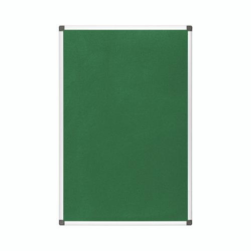 Bi-Office Maya Green Felt Noticeboard Aluminium Frame 2400x1200mm - FA2144170 Pin Boards 45375BS