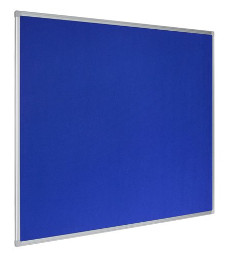 Earth Maya Felt Noticeboard 180x120cm Blue Aluminium Frame FA2743790