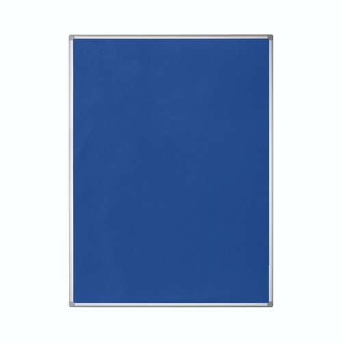 Earth Maya Felt Noticeboard 180x120cm Blue Aluminium Frame FA2743790