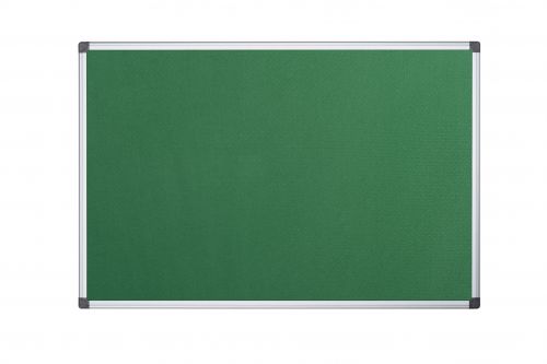 Bi-Office Maya Green Felt Noticeboard Aluminium Frame 1200x1200mm - FA3844170 45445BS Buy online at Office 5Star or contact us Tel 01594 810081 for assistance