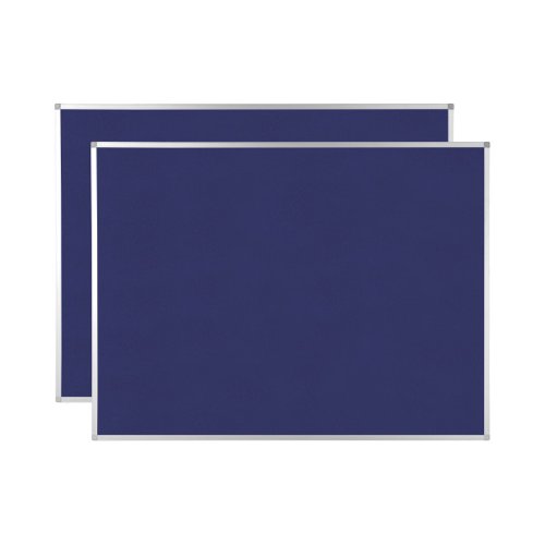 Blue notice boards Ayda 1050x750 mm pk of 2 boards