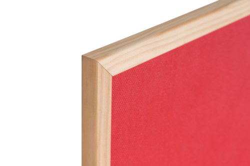 Bi-Office Double-Sided Board Cork Red Felt Pine Frame 60x40cm FB0310010