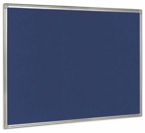 Bi-Office Aluminium Trim Felt Noticeboard 600x450mm Blue FB0443186
