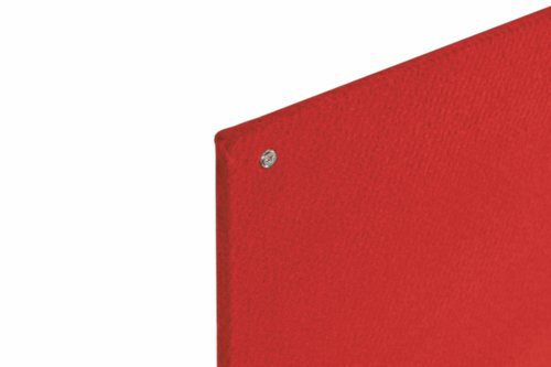 Bi-Office Red Felt Noticeboard Unframed 900x600mm - FB0746397 45522BS