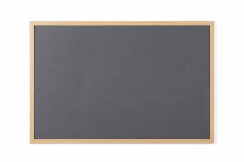 Bi-Office Earth-It Executive Grey Felt Noticeboard Oak Wood Frame 1200x900mm - FB1442239 43968BS Buy online at Office 5Star or contact us Tel 01594 810081 for assistance