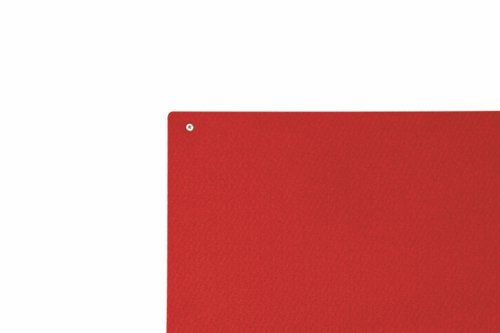 Bi-Office Red Felt Noticeboard Unframed 1200x900mm - FB1446397