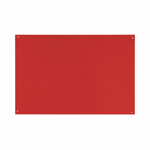 Bi-Office Red Felt Noticeboard Unframed 1200x900mm - FB1446397