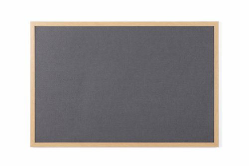 Earth Executive Felt Noticeboard 180x120cm Grey Oak MDF Frame FB8542239